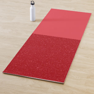 Two-Tone Tomato Red Yoga Mat – Customizable