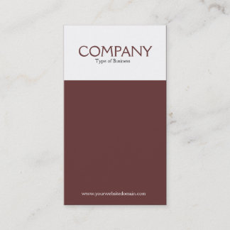 Two Tone Vertical (663333) Business Card