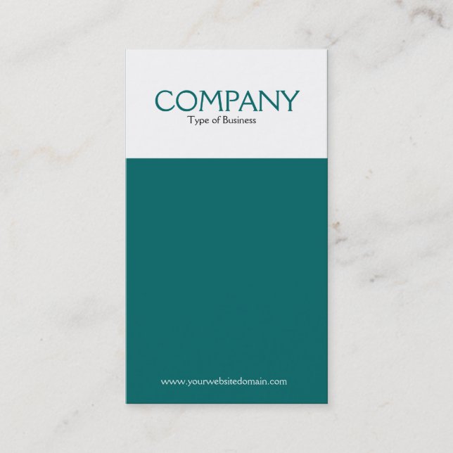 Two Tone Vertical Business Card (Front)