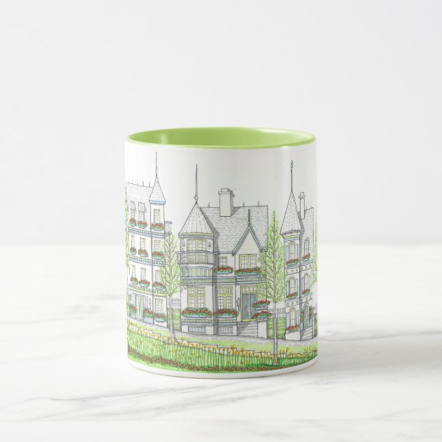 Two Tone Victorian Home Mug (Center)