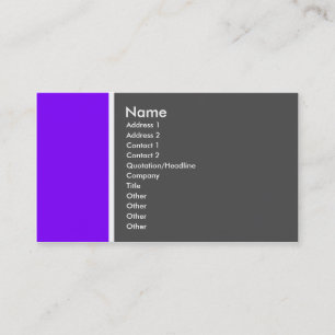 Two Tone (Violet and Grey) - Customized Business Card