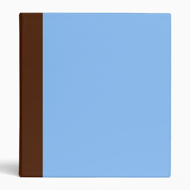 Two-Toned Brown & Baby Blue Binder (Front)