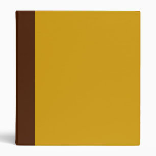Two-Toned Brown & Golden Yellow Binder