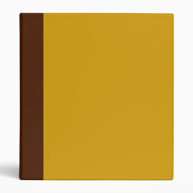 Two-Toned Brown & Golden Yellow Binder (Front)