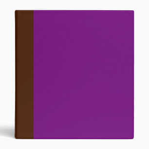 Two-Toned Brown & Lavender Purple Binder