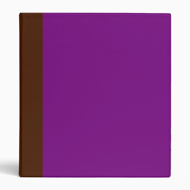 Two-Toned Brown & Lavender Purple Binder (Front)