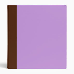 Two-Toned Brown & Lavender Purple Binder