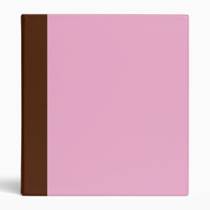 Two-Toned Brown & Pastel Pink Binder