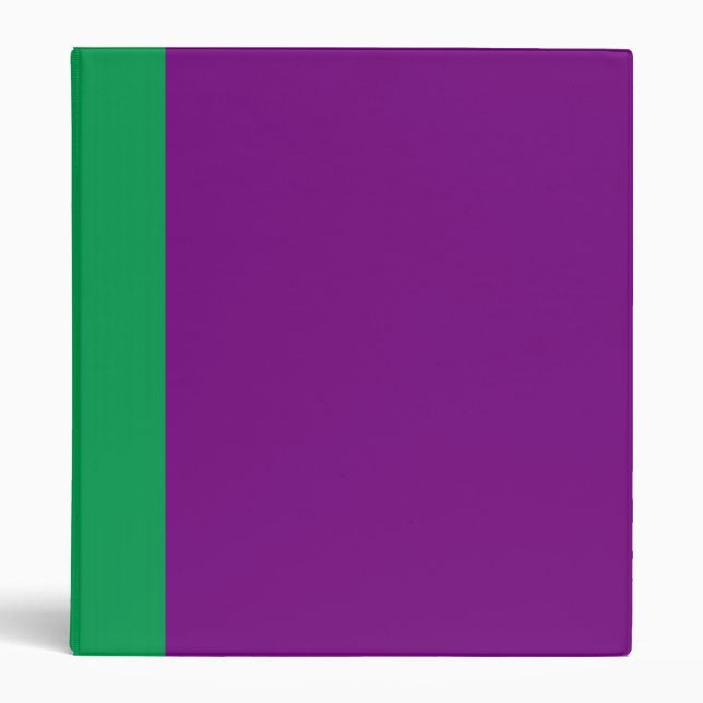Two-Toned Green & Purple Binder (Front)