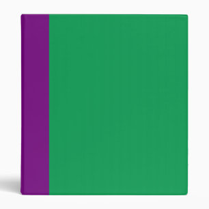 Two-Toned Green & Purple Binder