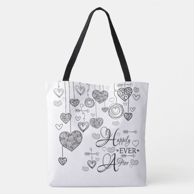 Two Toned Happily Ever After Tote Bag (Back)
