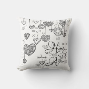 Two Toned Happlily Ever After Throw Pillow