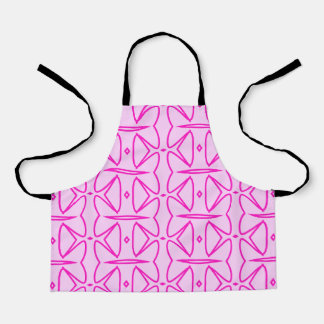 Two Toned Pink Pattern All-Over Print Apron