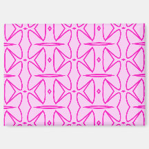 Two Toned Pink Pattern Magnet