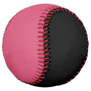 Two-Toned Solid Black and Solid Pink Colour Softball