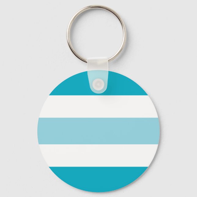 Two Tones Stripes  Keychain (Front)