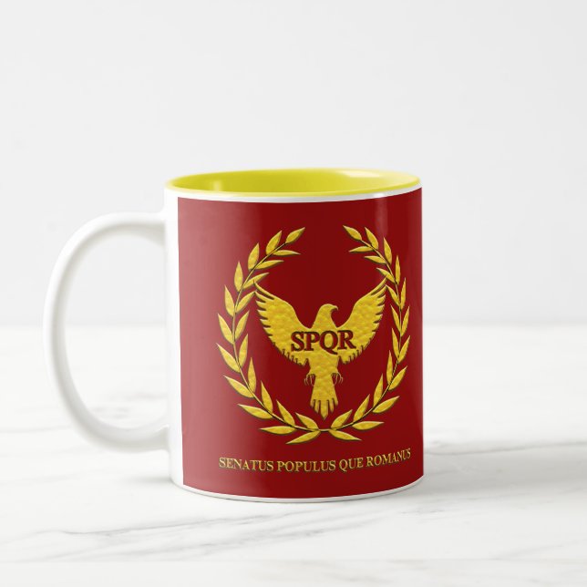 Two Tons (Two-Tone Mug) Roman Eagle Two-Tone Coffee Mug (Left)