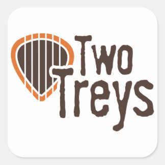 Two Treys Square Sticker