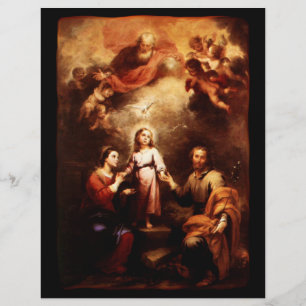 Two Trinities - The Holy Family - Murillo Flyer