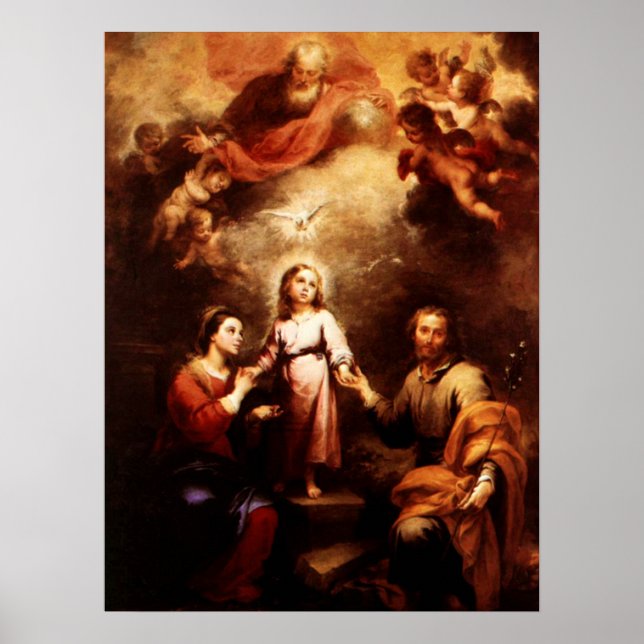 Two Trinities - The Holy Family - Murillo Poster (Front)