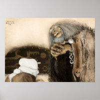 Two Trolls, 1909 by John Bauer