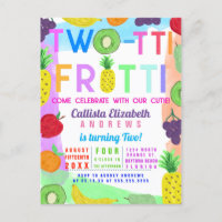 Two-tti Frutti Colourful Painted Fruit 2nd Birthda