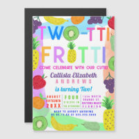 Two-tti Frutti Colourful Painted Fruit 2nd Birthda