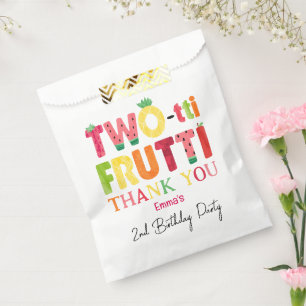 Two-tti Frutti Cutie Fruit 2nd Birthday Thank You Favour Bag
