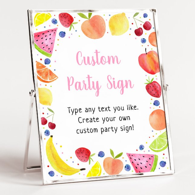 Two-tti Frutti Editable Birthday Sign (Creator Uploaded)