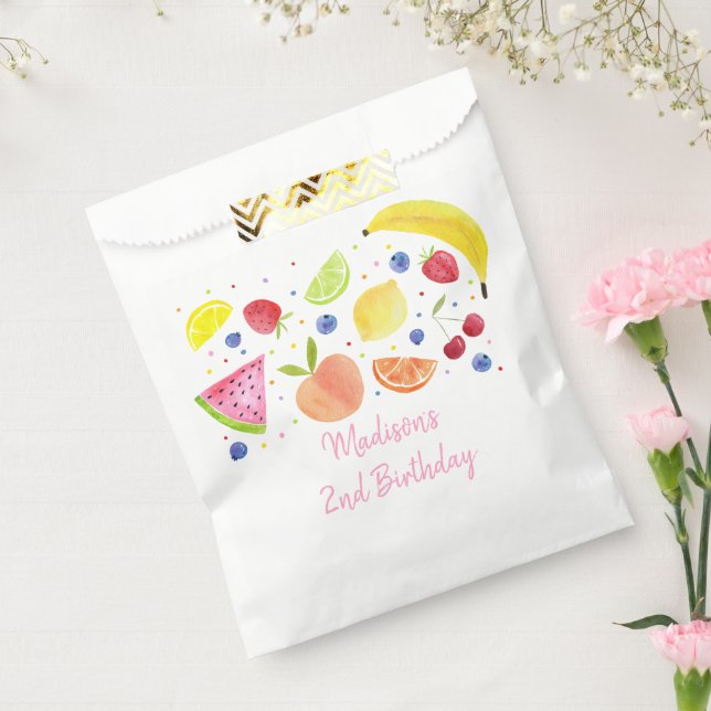 Two-tti Frutti Fruit Second Birthday  Favour Bag (Sealed)