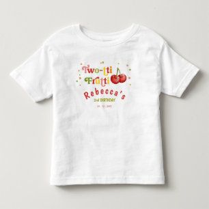 Two-tti Frutti Fruity Fun Second Birthday Party Toddler T-shirt