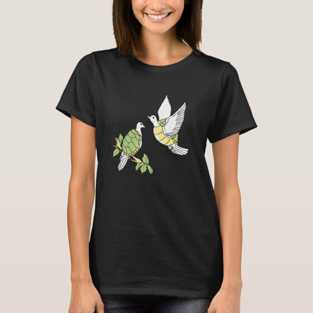 Two Turtle Doves 12 Days Of Christmas T-Shirt (Front)