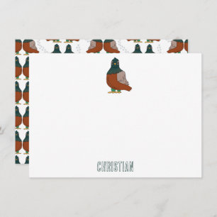 Two Turtle Doves Cute Bird Custom  Card