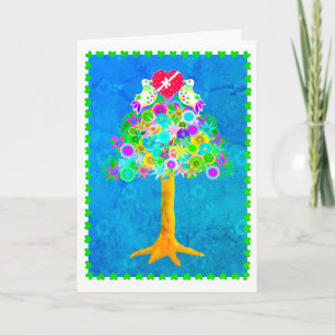 Two Turtle Doves Folded Holiday Card