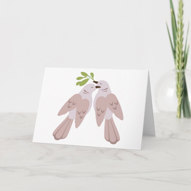 Two Turtle Doves Holiday Card (Front)