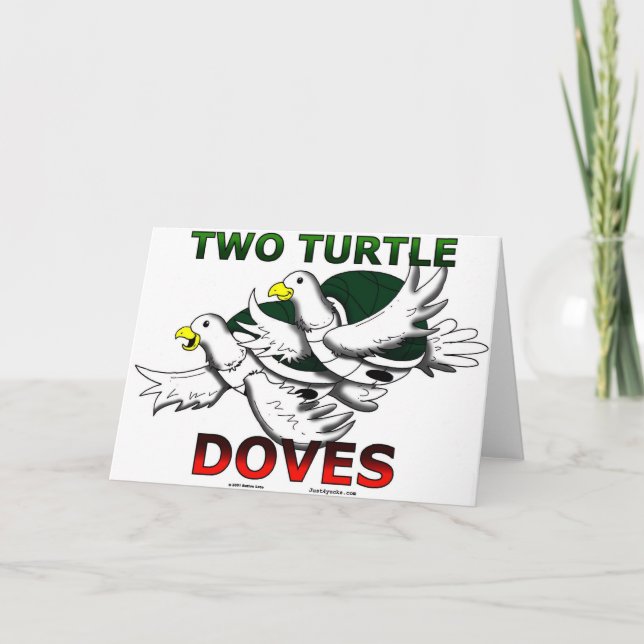 Two Turtle Doves Holiday Card (Front)