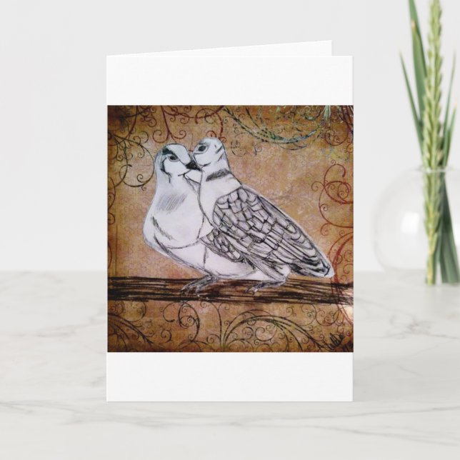 Two Turtle Doves Holiday Card (Front)