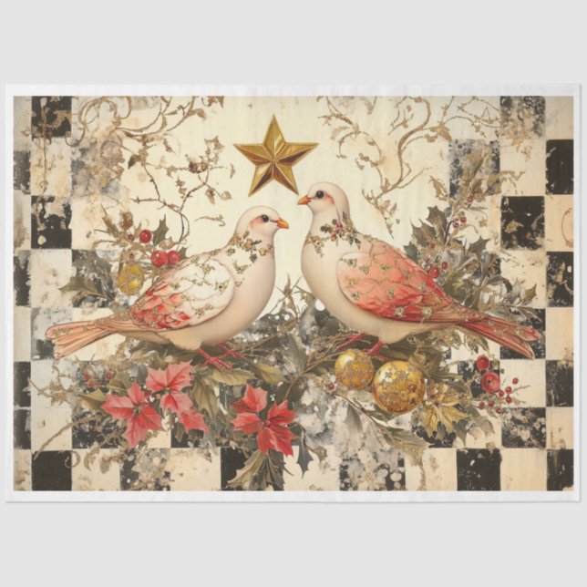 Two Turtle Doves Tissue Paper (Front)