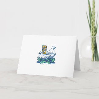 Two Turtledoves Holiday Card