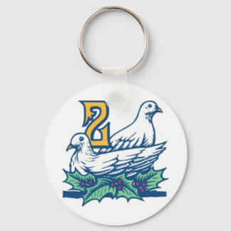 Two Turtledoves Keychain