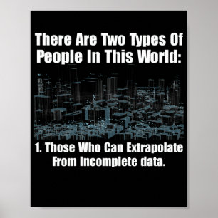Two Types Of People In This World Poster