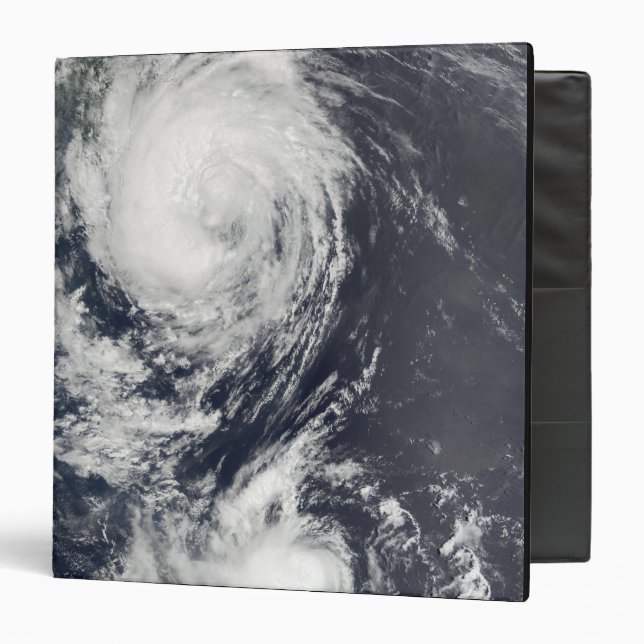Two Typhoon systems approaching the Far East Binder (Front/Inside)