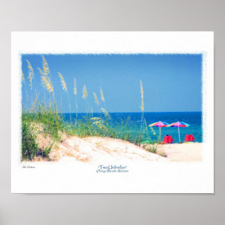 Two Umbrellas Poster