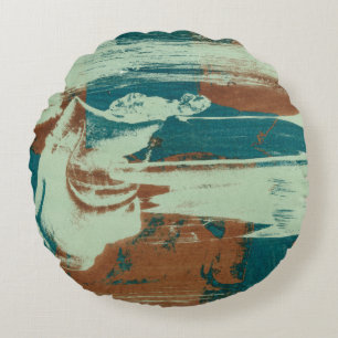 Two Up North Round Pillow