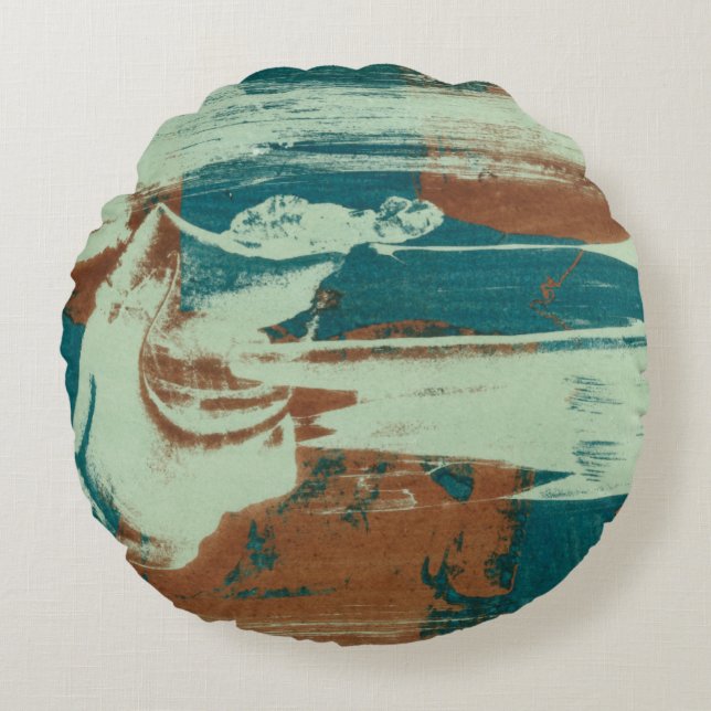 Two Up North Round Pillow (Front)