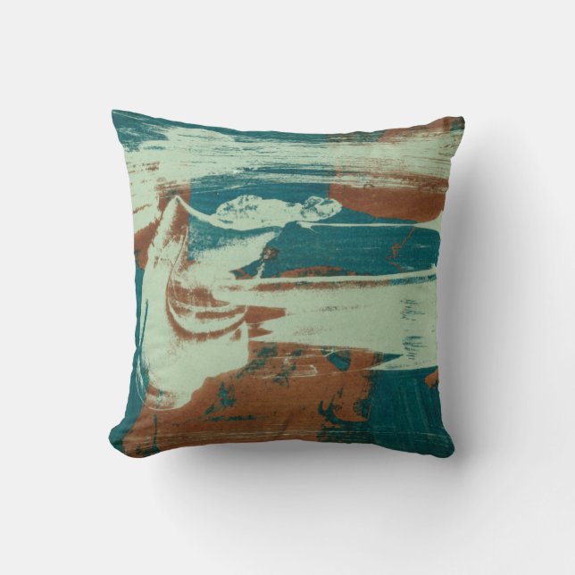 Two Up North Throw Pillow (Front)