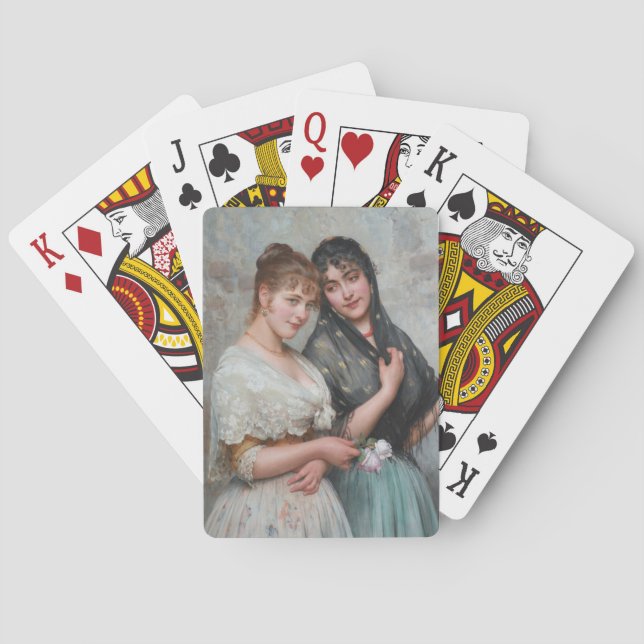 Two Venetian Women (Italian Art) Playing Cards (Back)