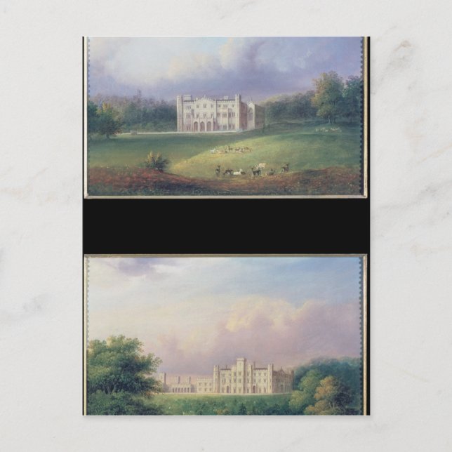 Two Views of Apley Priory Postcard (Front)