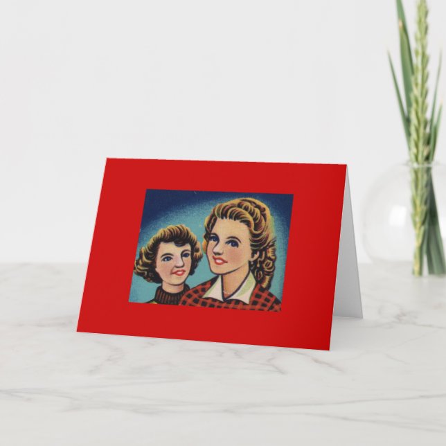 Two Vintage Women Card (Front)