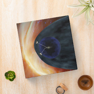 Two Voyager Spacecraft Exploring Turbulent Space. Binder